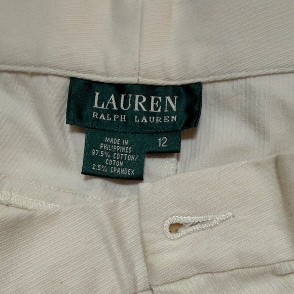 Lauren Ralph Lauren Cream Off White Pants size 12 - Picture 3 of 7